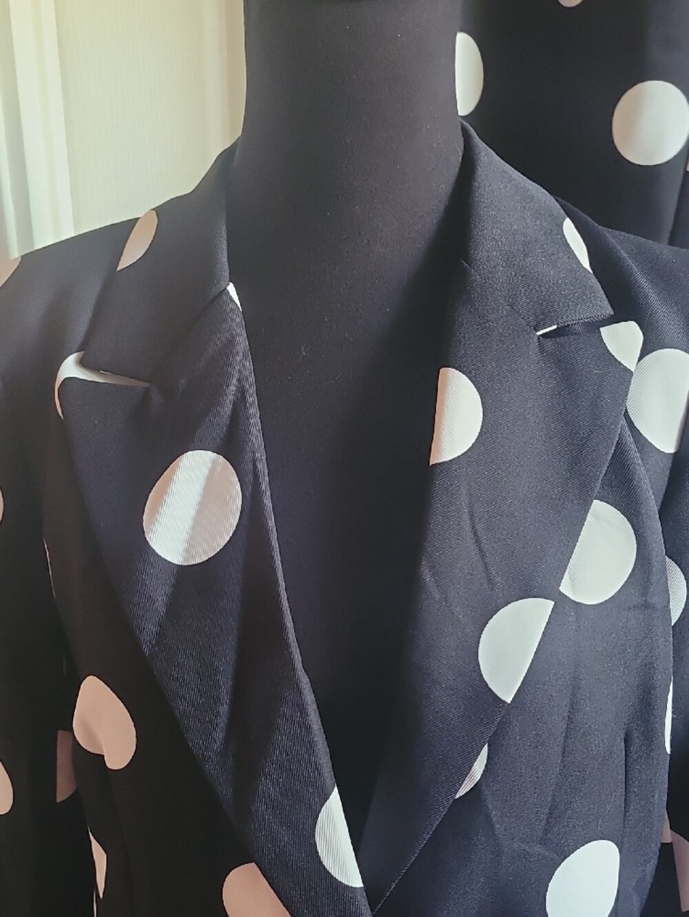 Fashion Nova Black & White Polka Dot PANT SUIT NEW WITH TAG SIZE L - Picture 6 of 16